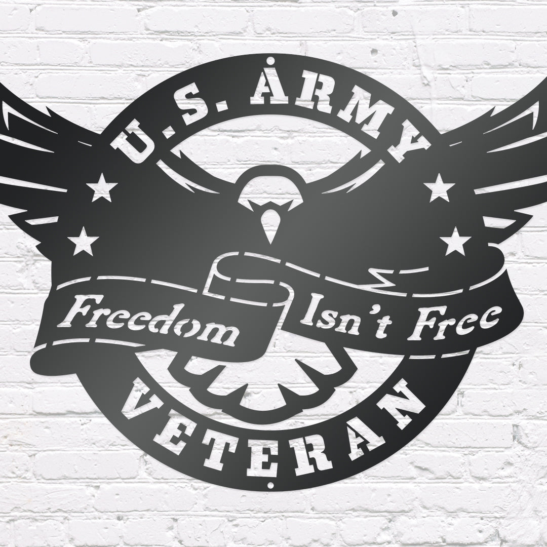 Defender Eagle Metal Wall Art - U. S. ARMY