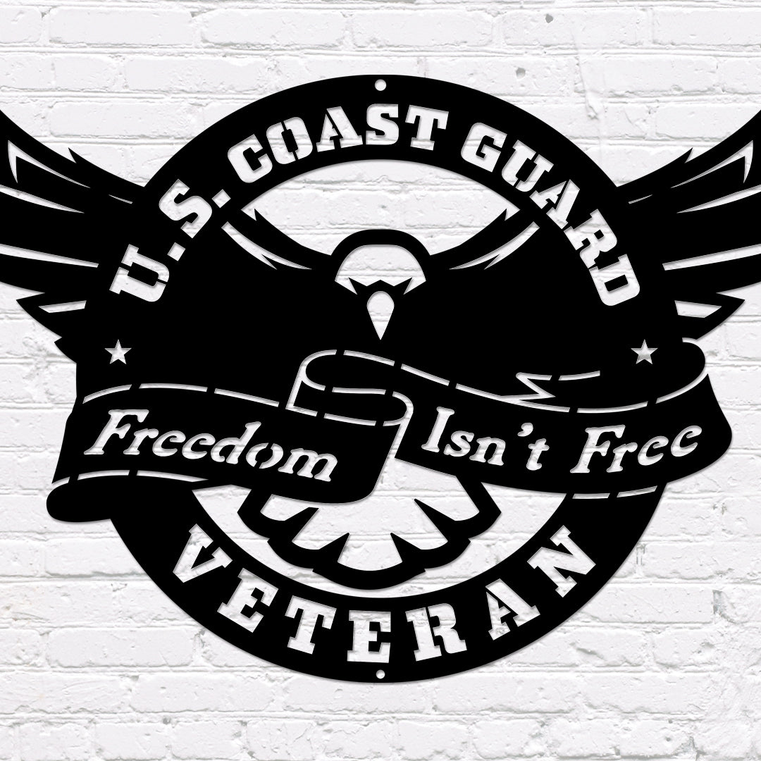 Defender Eagle Metal Wall Art - U. S. COAST GUARD