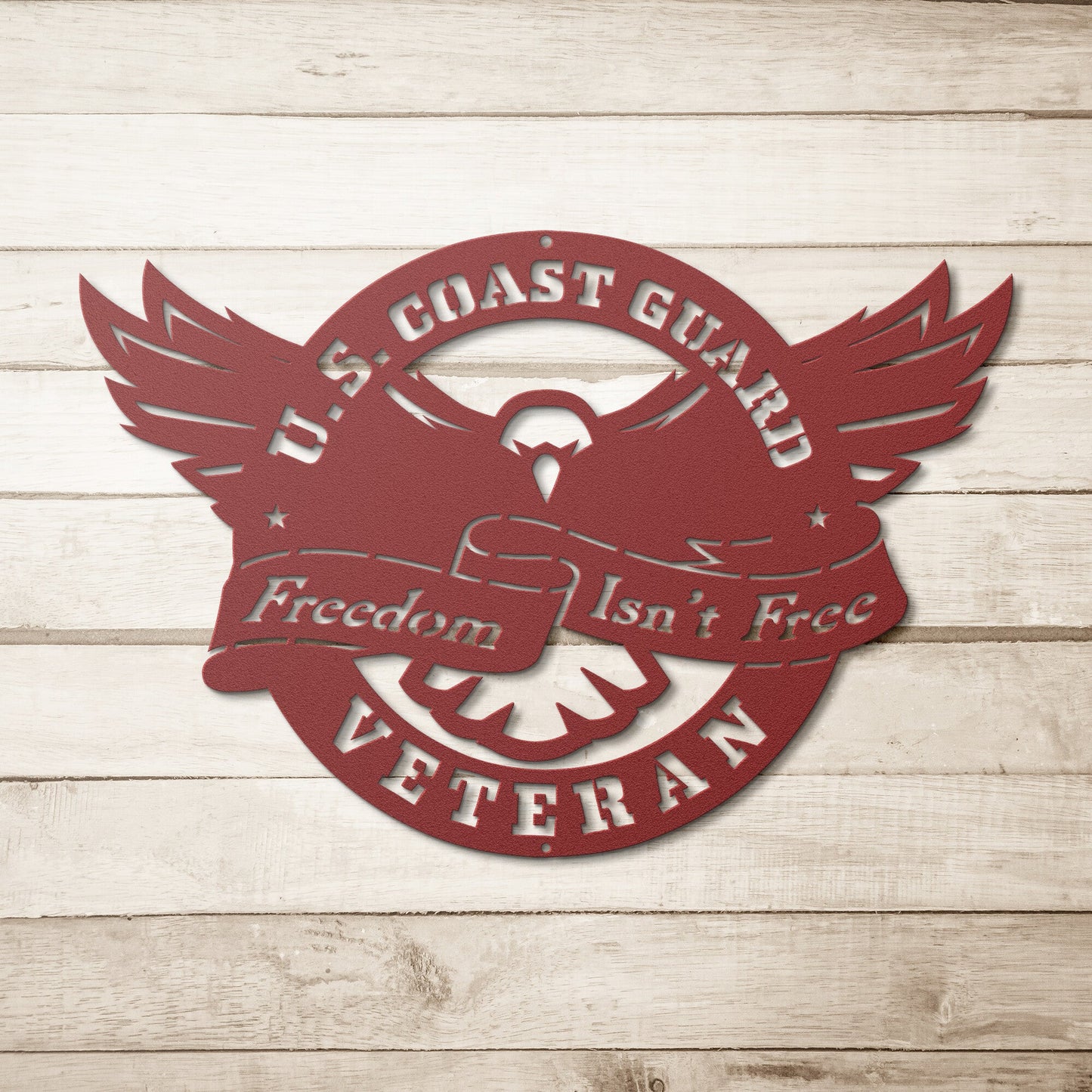 Defender Eagle Metal Wall Art - U. S. COAST GUARD