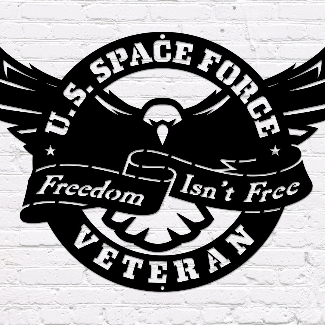 Defender Eagle Metal Wall Art - U. S. SPACE FORCE