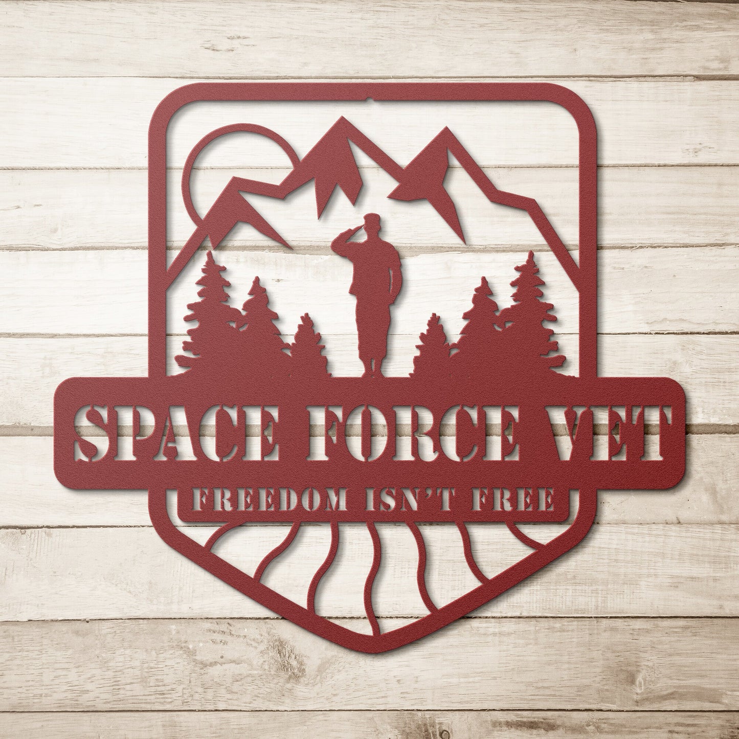 Steadfast Salute Metal Wall Art - Space Force