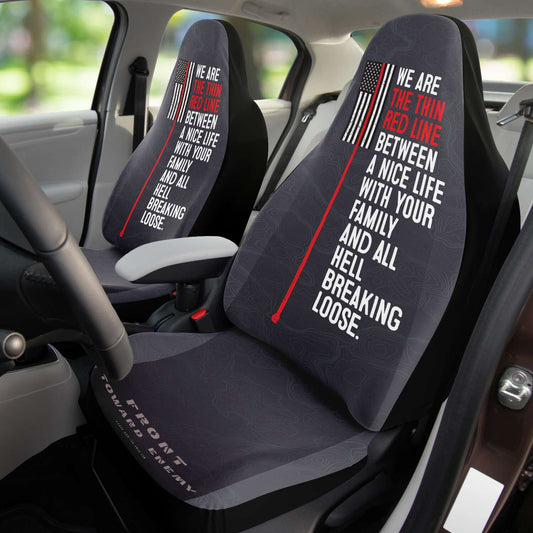 Thin red line - vehicle seat cover