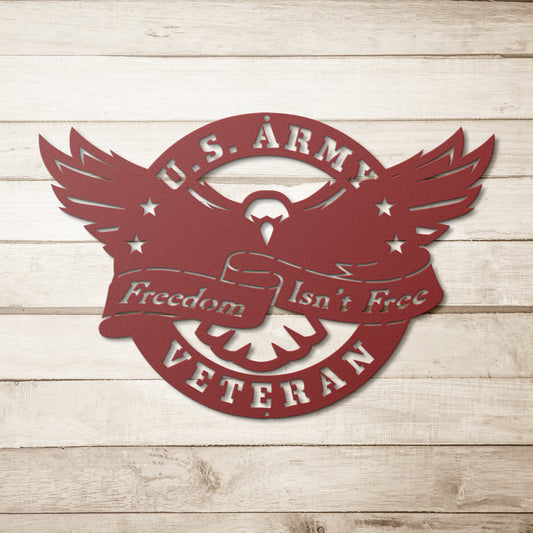 Defender Eagle Metal Wall Art - U. S. ARMY
