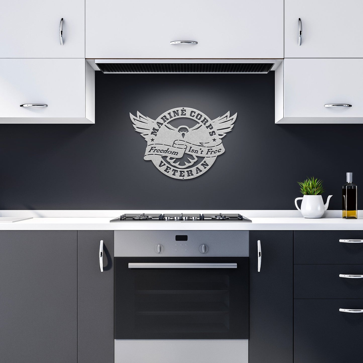Defender Eagle Metal Wall Art - U. S. MARINE CORPS