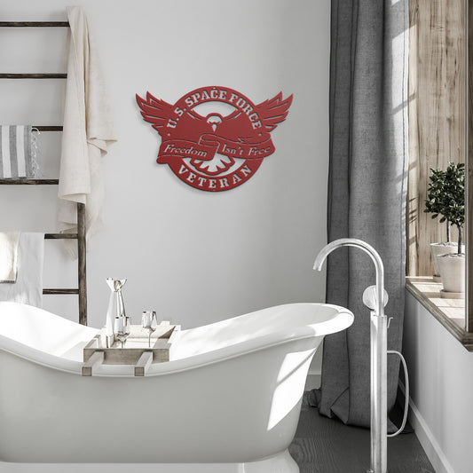 Defender Eagle Metal Wall Art - U. S. SPACE FORCE