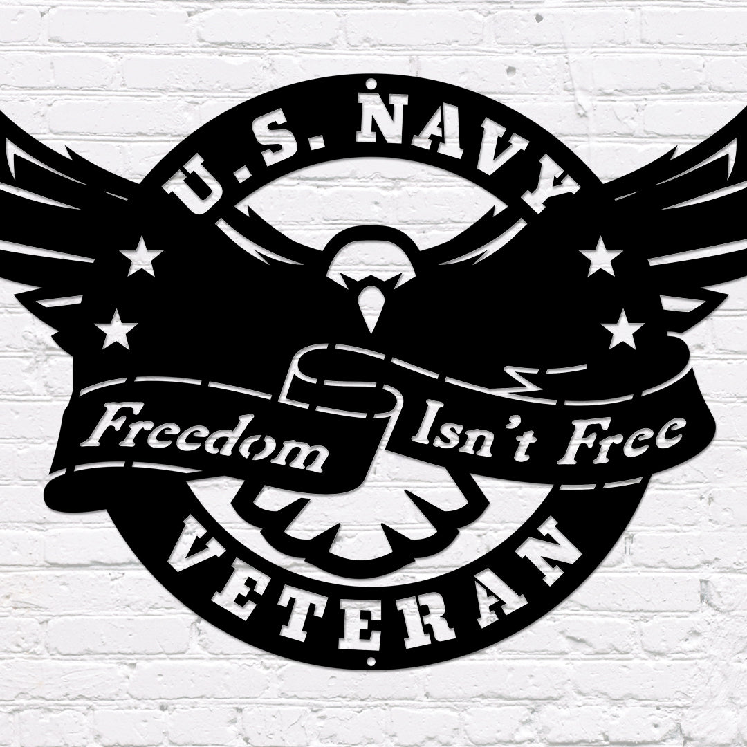 Defender Eagle Metal Wall Art - U. S. NAVY