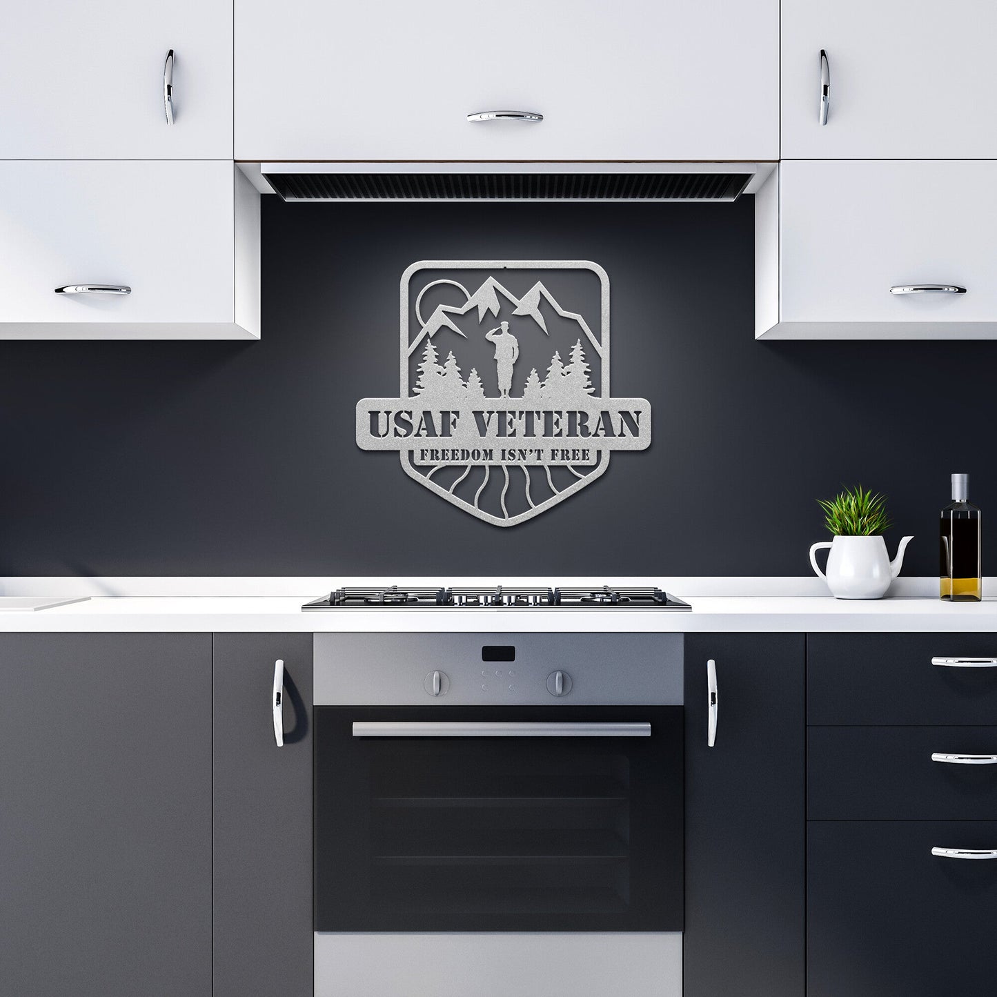 Steadfast Salute Metal Wall Art - Air Force