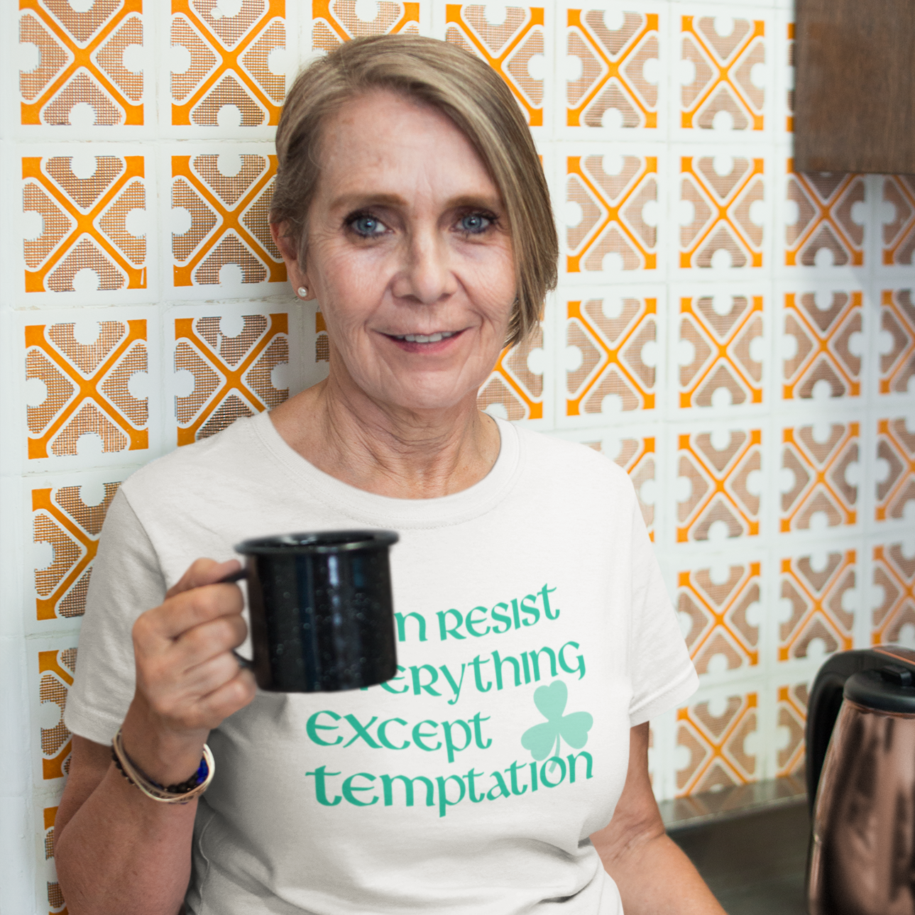 Funny Irish T-Shirt - I can resist everything except temptation